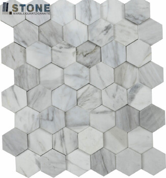 Decorative fashion design marble mosaic water jet cut onyx mosaic floor tiles